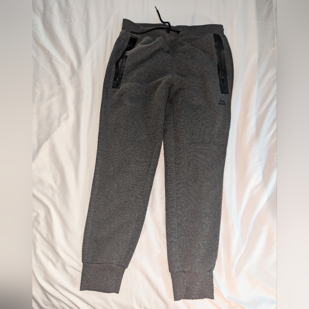 RBX Men's Medium Charcoal Gray Two Pocket Jogger‎ Sweatpants